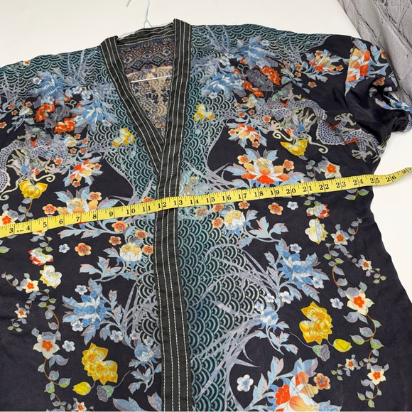 Johnny Was Floral Print Kimono one size - Picture 7 of 10